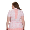 Nancy Lopez Agava short sleeved polo - Quartz multi