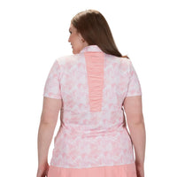 Nancy Lopez Agava short sleeved polo - Quartz multi