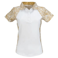 Nancy Lopez Congo short sleeved polo - White multi