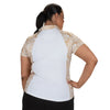 Nancy Lopez Congo short sleeved polo - White multi