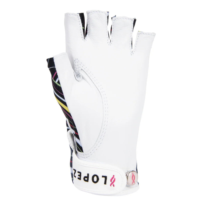 Nancy Lopez Half Finger Golf Glove (left and right hands) - Sprite
