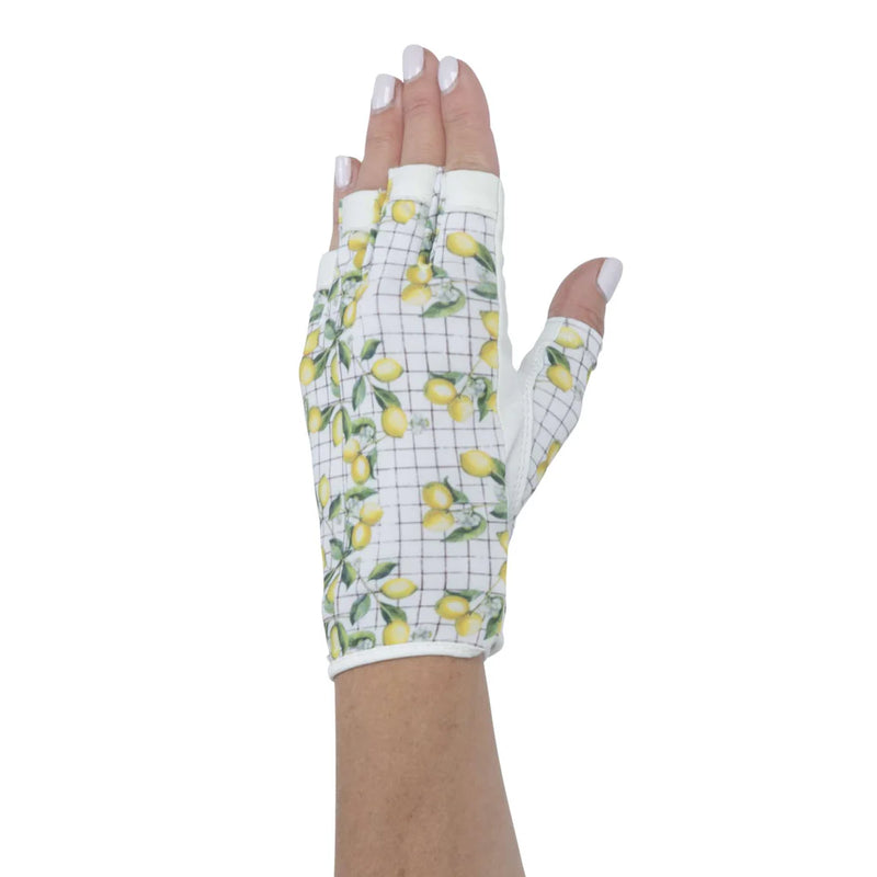 Nancy Lopez Half Finger Golf Glove (left and right hands) - Tart