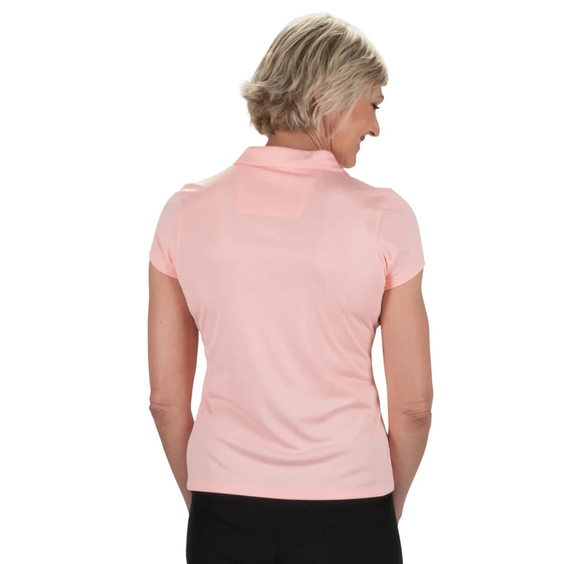 Nancy Lopez Legacy short sleeved polo - Quartz pink