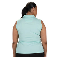Nancy Lopez Legacy Sleeveless Polo - Aqua