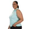 Nancy Lopez Legacy Sleeveless Polo - Aqua