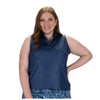 Nancy Lopez Shine sleeveless polo - Navy