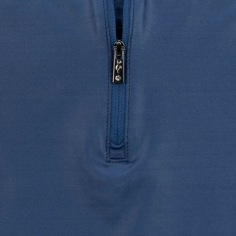 Nancy Lopez Shine sleeveless polo - Navy