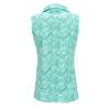 Nancy Lopez Sonora sleeveless polo - Aqua multi