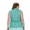 Nancy Lopez Sonora sleeveless polo - Aqua multi