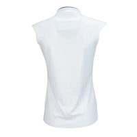 Nancy Lopez Fractal sleeveless polo - White Multi