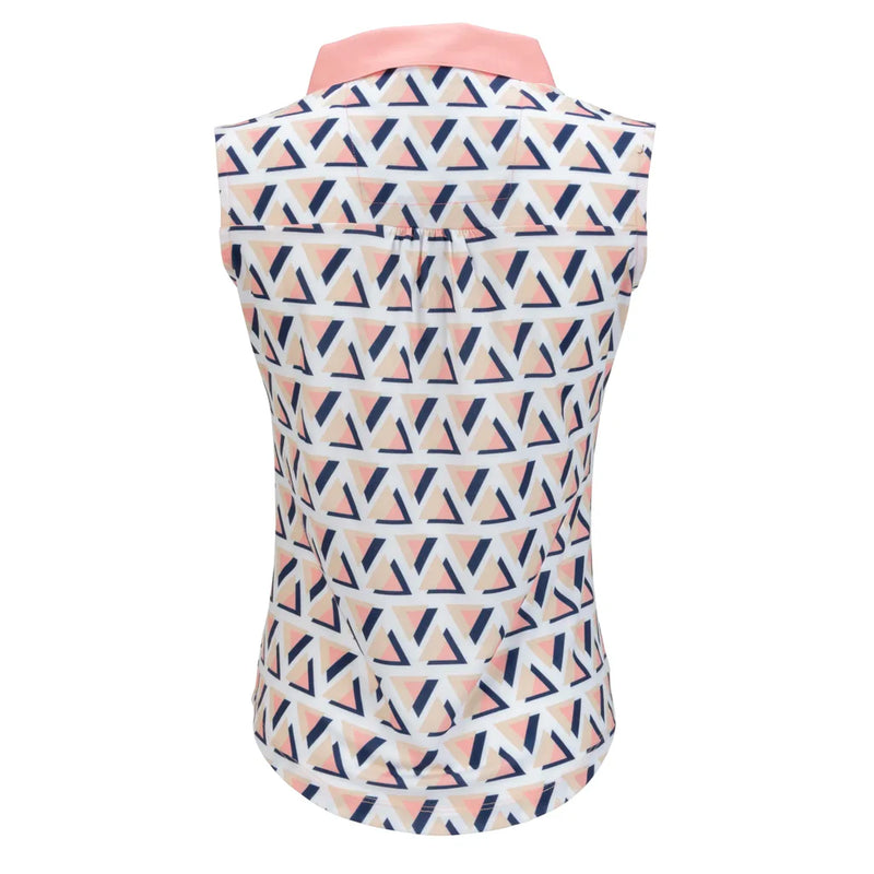 Nancy Lopez Yuma sleeveless polo - Quartz multi