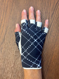 Nancy Lopez Half Finger Golf Glove (right hand) - Juicy Plaid
