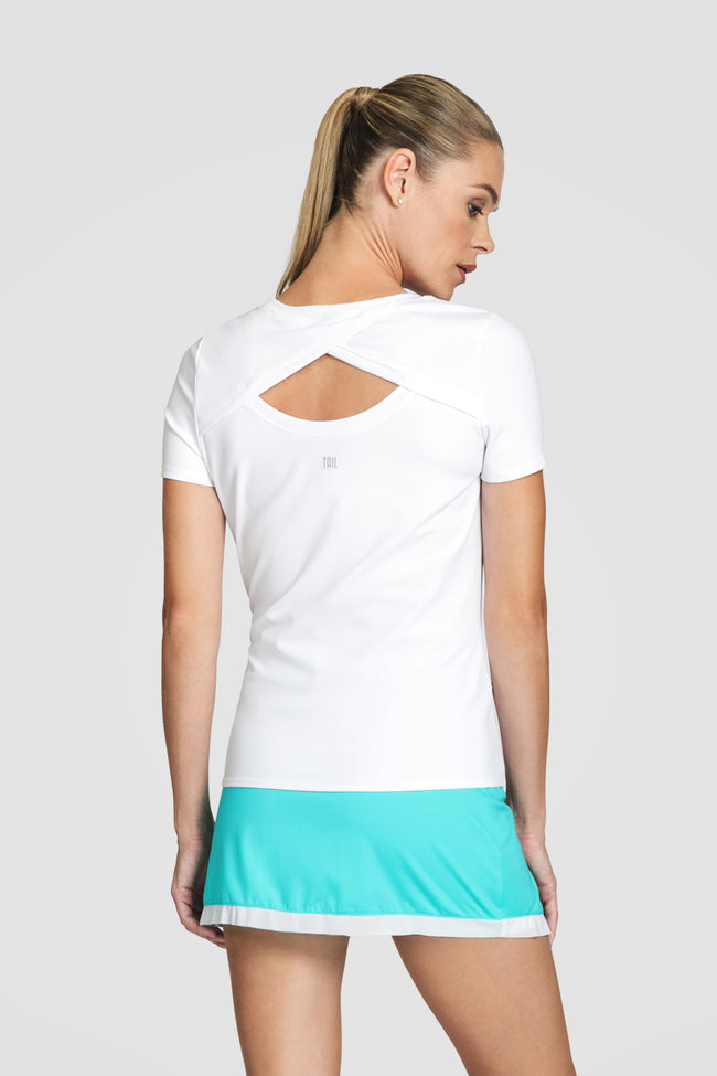 Tail Sibley Short Sleeved Top - White