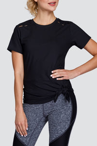 Tail Sibley Short Sleeved Top - Black