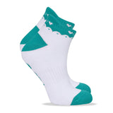 Ladies golf socks - pack of two pairs - Aqua and white golf designs