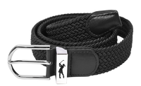 Woven golf belt - Black