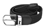 Woven golf belt - Black