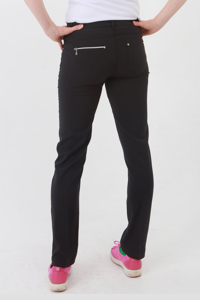 Such a comfortable fit for the ladies golf season. Ladies Golf trousers in a stylish black are perfect for your ladies golfing wardrobe.    Matched with the JRB Ladies Golf shirts in various stunning designs and you will look amazing when out doing your Daily Sports.