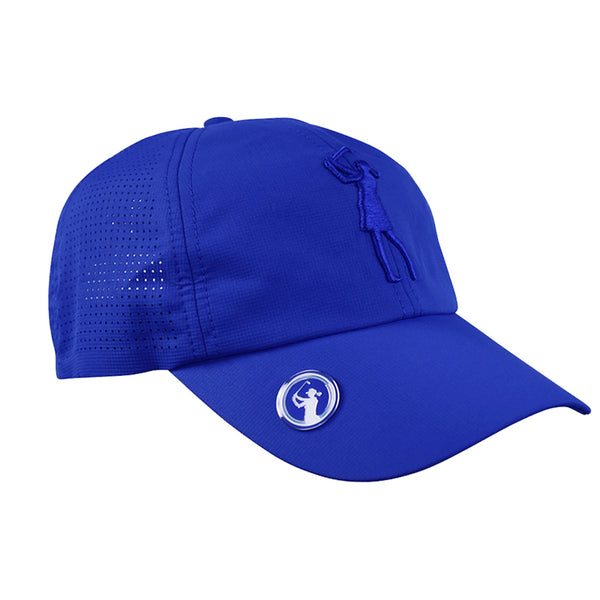Magnetic soft fabric cap (lady golfer) - Blue