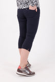 Black Ladies Golfing Capri trousers are perfect for your ladies golfing wardrobe.    Matched with the JRB Ladies Golf shirts in various stunning designs and you will look amazing when out playing on the golf course.  When searching for golf clothes for women, these black capri trouser are so popular especially for teams.