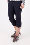 Black Ladies Golfing Capri trousers are perfect for your ladies golfing wardrobe.    Matched with the JRB Ladies Golf shirts in various stunning designs and you will look amazing when out playing on the golf course.  When searching for golf clothes for women, these black capri trouser are so popular especially for teams.