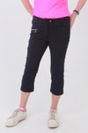 Navy Ladies Golfing Capri trousers are perfect for your ladies golfing wardrobe.    Matched with the JRB Ladies Golf shirts in various stunning designs and you will look amazing when out playing on the golf course.  When searching for golf clothes for women, these navy capri trouser are so popular especially for teams.