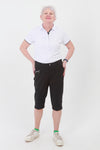 Black City Shorts for lady golfers are the most popular shorts by far.  If you are looking for golf clothes for women then look at these fashionable, stylish black ladies golf shorts. Matched with the JRB Ladies Golf shirts in various stunning designs and you will look amazing when out playing your Daily Sports.