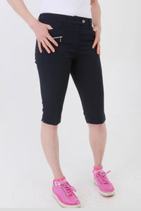 Navy City Shorts for lady golfers are the most popular shorts by far.  If you are looking for golf clothes for women then look at these fashionable, stylish light grey ladies golf shorts. Matched with the JRB Ladies Golf shirts in various stunning designs and you will look amazing when out playing your Daily Sports.