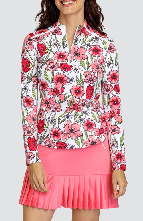 Tail Theola long sleeved top - Strawberry Blossoms