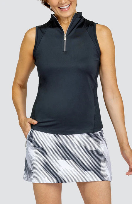 Nancy Lopez Lush short sleeved polo - Black Multi