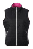 JRB padded reversible gilet - Black and Purple Orchid