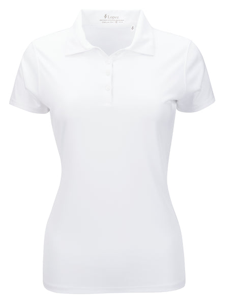 Nancy Lopez Legacy short sleeved polo - White