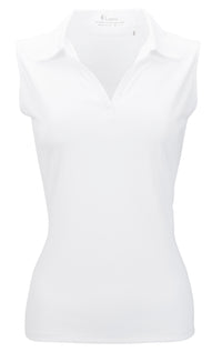 Nancy Lopez Legacy sleeveless polo - White