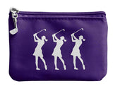 Golf coin/card/bits & bobs purse - purple