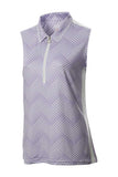 JRB sleeveless shirt - Lavender dot