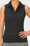 Nancy Lopez Legacy sleeveless polo - Black