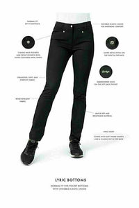 Daily Lyric trousers - Black 29" length (avail in 32" and 34")