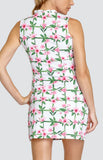 Tail Colleen sleeveless dress - Floral Lattice Begonia  (Exclusive collection)