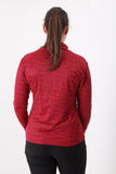 This roll neck top is designed in a soft, stretch fabric with long sleeves and a quarter zip fastener.  It is a perfect multi-use top as the weather gets cooler, either by itself or as a layering piece with the other matching garments from the Autumn/Winter ranges.  It is a stunning colour that looks fab with black trousers - add vibrancy and colour to your outfit; go on you know you want to.