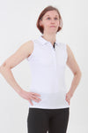 This is an essential item for every lady golfer and her golfing wardrobe.  Who doesn't need a plain white golf polo shirt?  This will also work for Lady tennis players who are looking for a plain white tennis polo shirt to match with their tennis skort or tennis shorts.  Lady Tennis players and lady golfers need this.