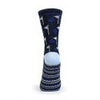 Crew golf socks - navy with flag design