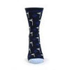 Crew golf socks - navy with flag design