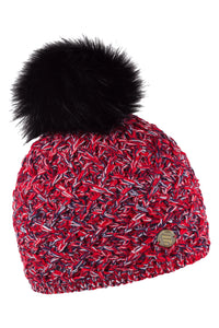 Sabbot Stela bobble hat - Red hot