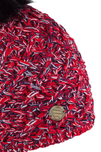 Sabbot Stela bobble hat - Red hot