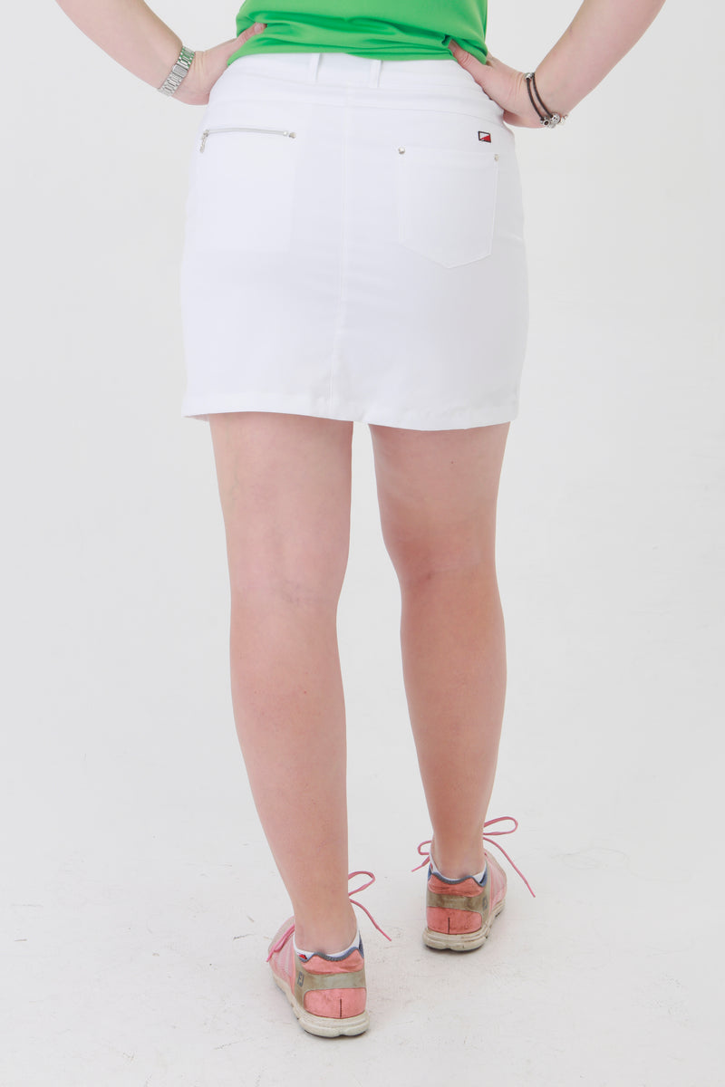 JRB Smart 18" skort - White