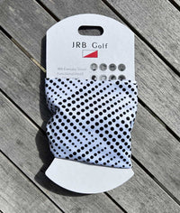 JRB Snood - White with black spots