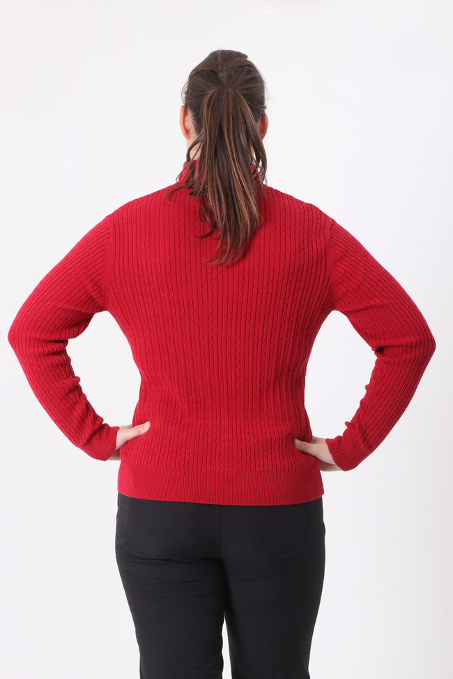 JRB ribbed sweater - Red
