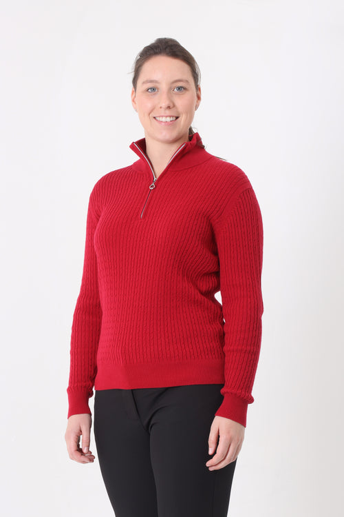 JRB ribbed sweater - Red