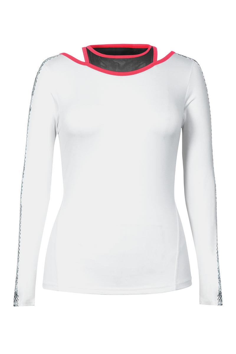 Tail Tara long sleeved top - white