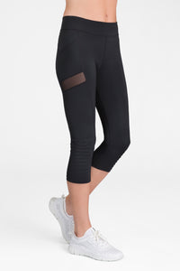 Tail Sue Cropped Leggings - Black